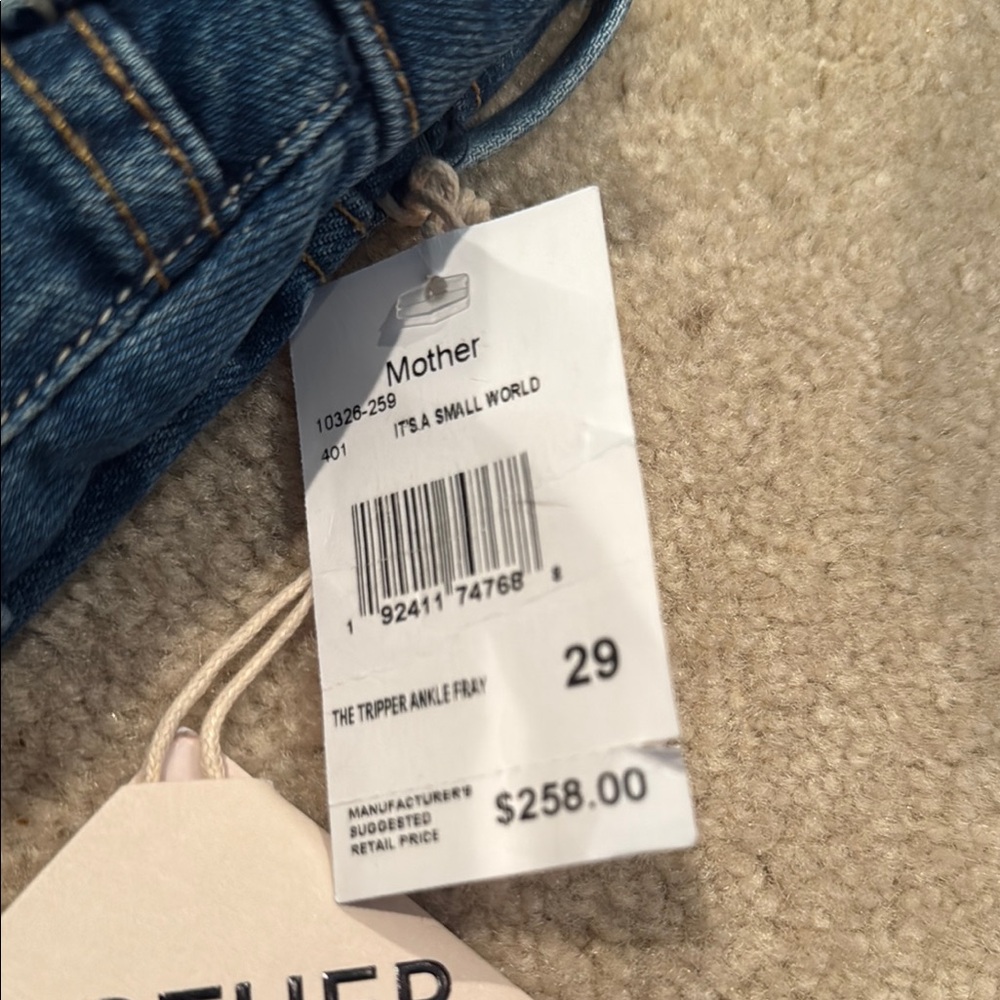 MOTHER superior Blue tripper Ankle Fray Jeans - Picture 3 of 7